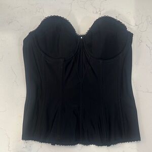 Dominique Black Bandeau Corset